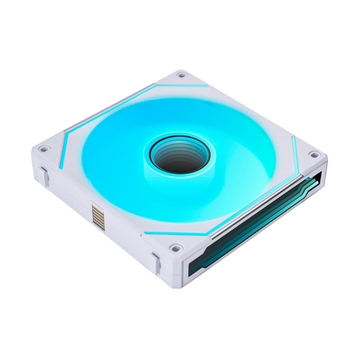 Lian Li UNI FAN SL Infinity Reverse Blade ARGB 140mm Case Fan – White, High Airflow, Infinity Mirror ARGB Lighting, PWM Control, Anti-Vibration Mounting, Customisable Software Control