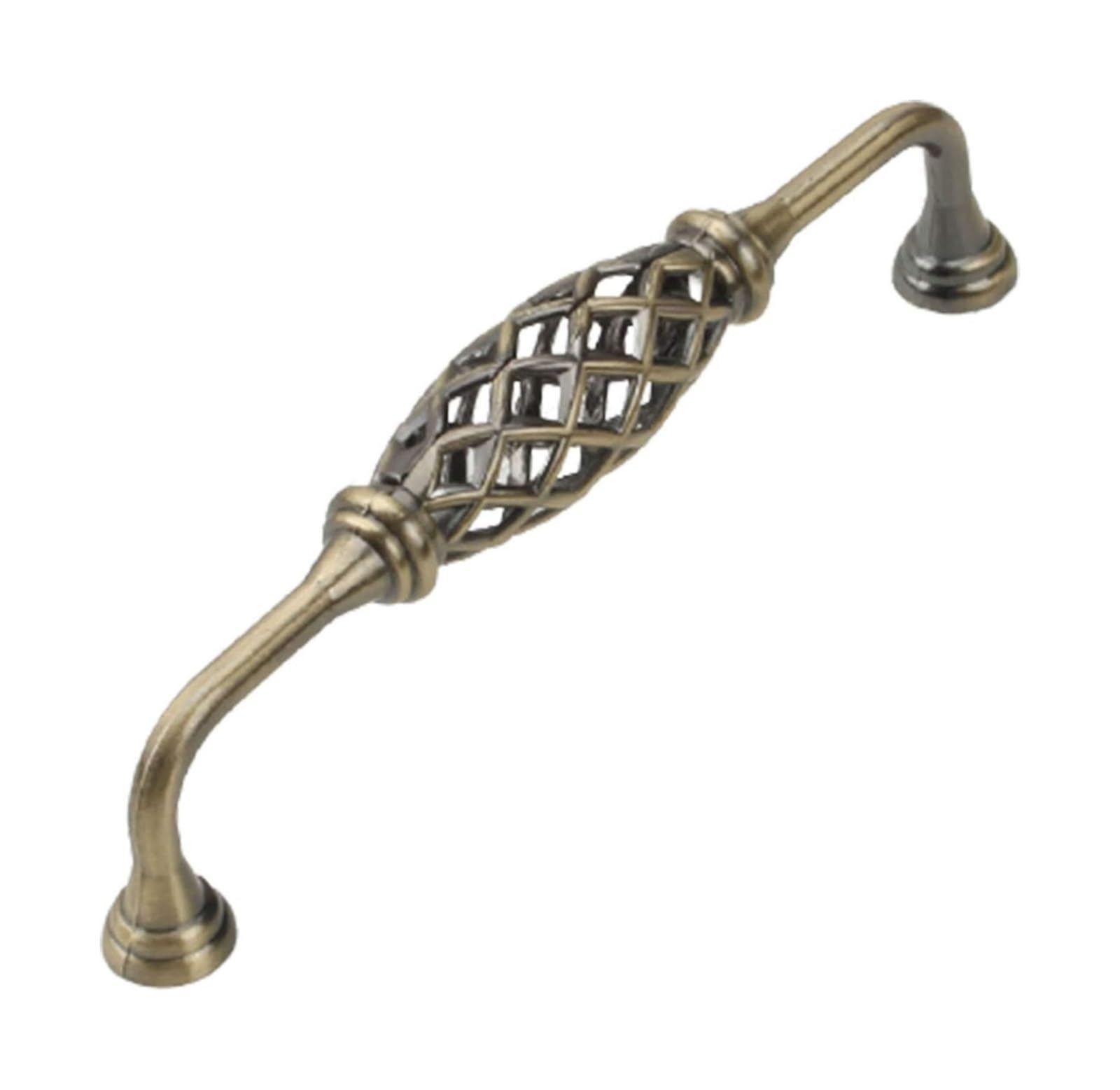 Opeximatun One Color Kitchen Cupboard Handles, Brass Cabinet Drawer Handles Hole Distance 96Mm 128Mm Single(Hole Distance:128mm)