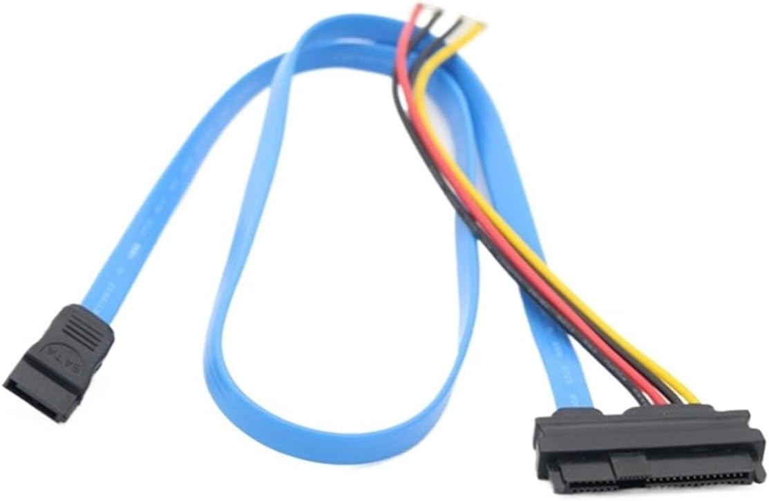 7 Pin SATA Connector to 4 Pin Male and 29 Pin SAS Connector Cable for Hard Disk Drive 7 Pin Serial ATA Male LP4 Male 29 Pin SAS