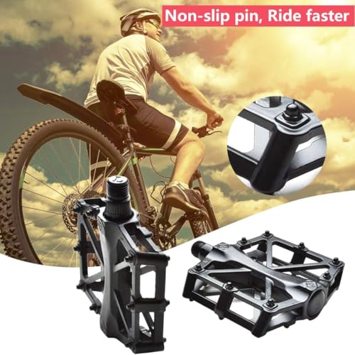 Image of Cycle Alloy Bike Pedals Anti-Slip Grip, Ultra-Light, Fits Most Bicycle