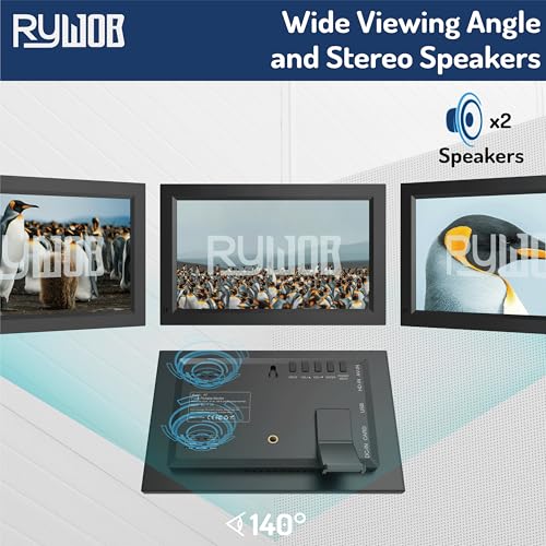 Image of 7 Inch Mini Monitor,TFT LCD Screen,HDMI /USB /Card /AV Input,Mini Monitor with Built-in Speakers and Remote,Multi-Function Mini Small Display for Raspberry Pi PC /TV /DVD