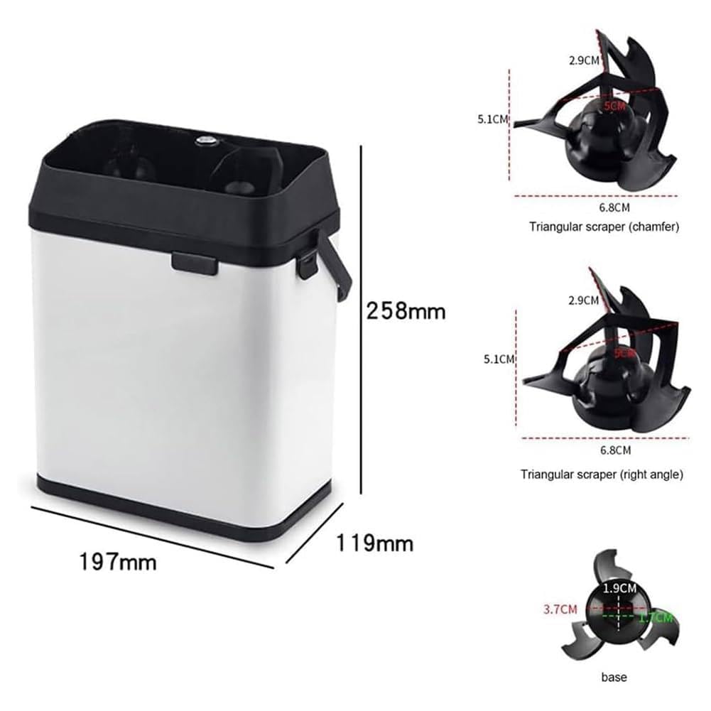 Lave-Vaisselle À Poudre 150w Entièrement Automatique,Nettoyeur De Filtre À Café Commercial 300rpm, pour La Maison, La Cuisine, Le Café, Le Restaurant Ou Le Bar