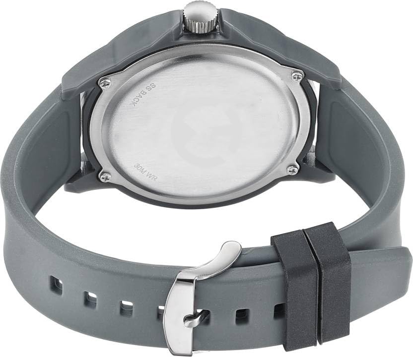 Image of Men's Watch, Black Silicon Strap, Black Dial Analog Wrist Watch, Water Resistant, Formal & Casual, Sports Watch, Wear, Watch for Gift