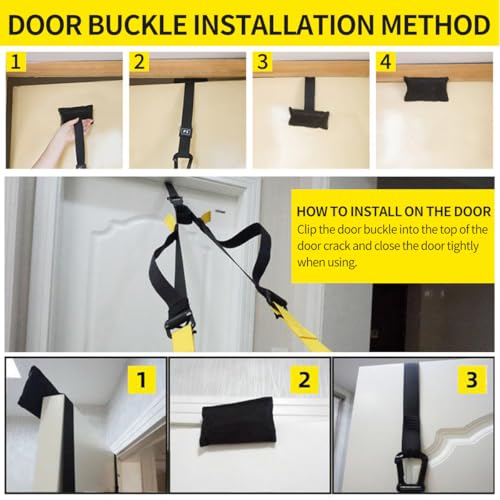 PolyMath Suspension Trainer Home Gym Equipment Sling Trainer Adjustable Fitness Workout for Whole Body at Home, Outdoor Travel to the Gym - Image 7