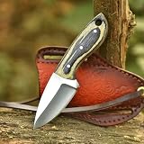 OCEAN KNIVES 5.5' D2 Steel Neck Knife Fixed Blade Small EDC Knife with G10 Handle & Sheath...