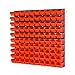 100 Stapelboxen Rot mit wandregal 80 x 80 cm | boxen lager wandplatten wandpaneel werkstatt garage