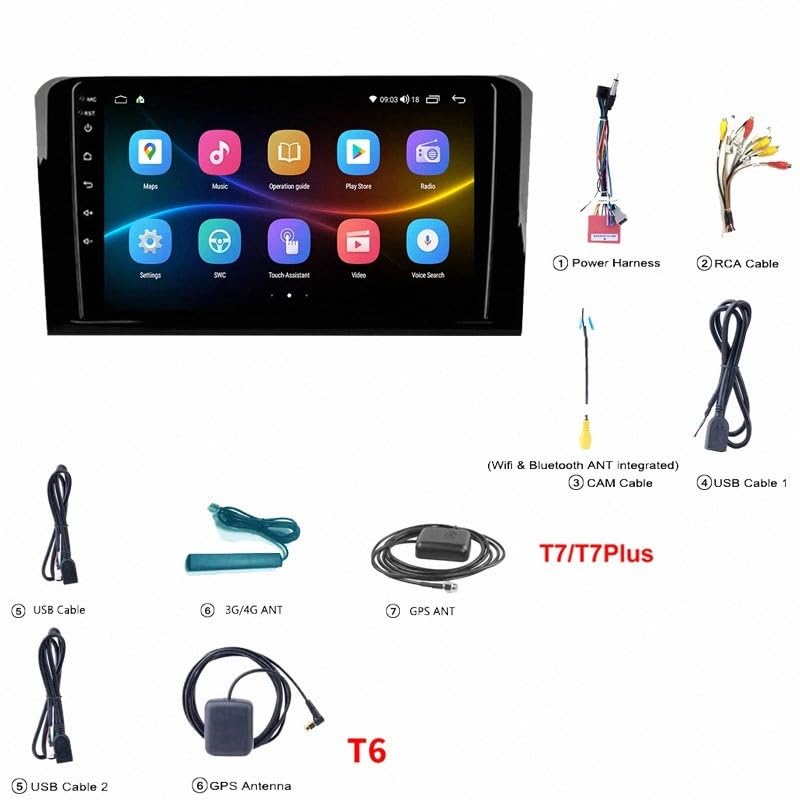 Pantalla Carplay Touchscreen Display de Alta Fidelidad para Mazda 6 2018 7