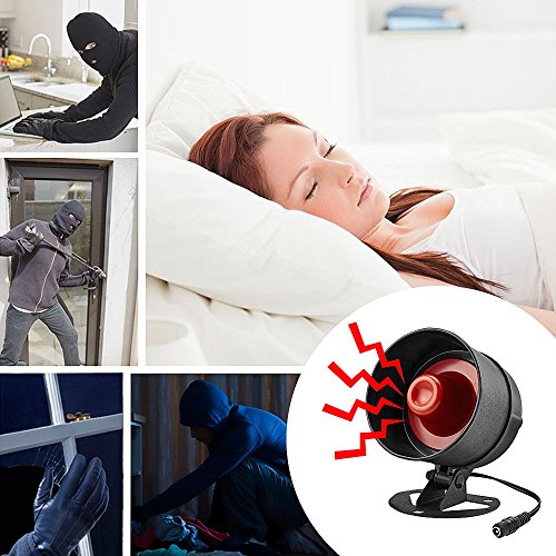 Wireless Live Loud Siren Security Home Alarm System DIY Kit,Fuers AS301 Adjustable Volume Horn up to 110dB Come with Door Contact Sensor,Montion Detector for Home Business Garage
