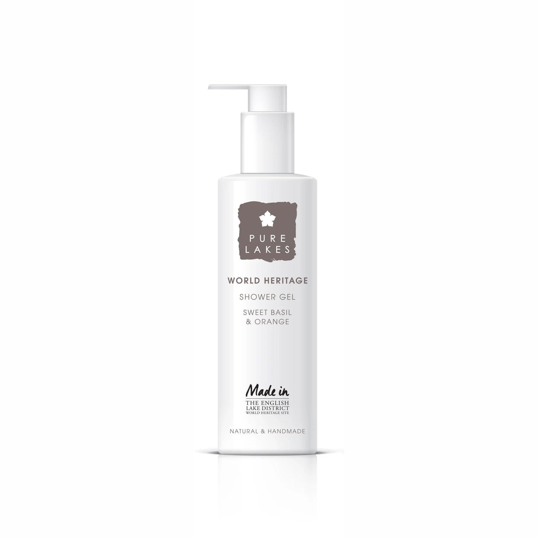 Pure Lakes Sweet Basil & Orange Shower Gel - Pump, 250 ml (Pack of 1)