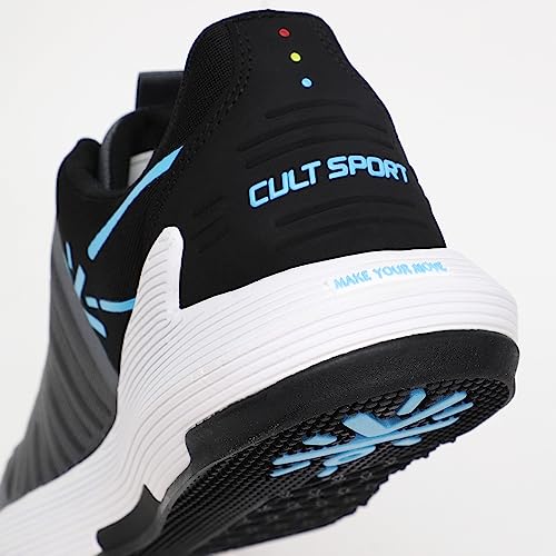 Image of CULT Men's Impact Training Shoes, Enhanced Grip, Multi-Directional Flexibility, High Energy Return, Engineered Mesh Upper, Lace-Up, Pull Tabs, Reinforced Heel & Toe Cap