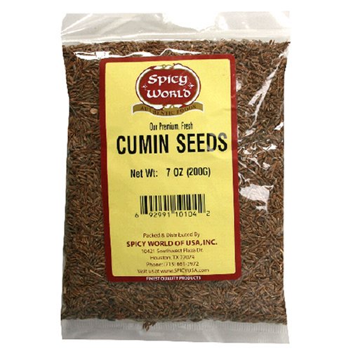 Spicy World Cumin Seeds Whole, 7Ounce Bag Grocery