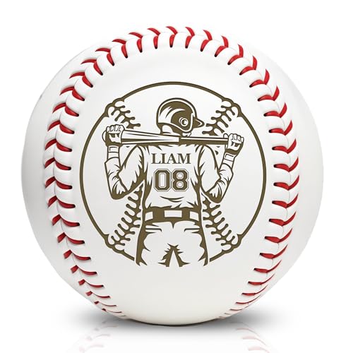 Personalized Baseball Ball with Engraved Name, Engraved Ball, Personalized Baseball Gifts for Team, Coach, Player, Senior, Custom Name Award Trophy, Engraved Gift Thank You Coach