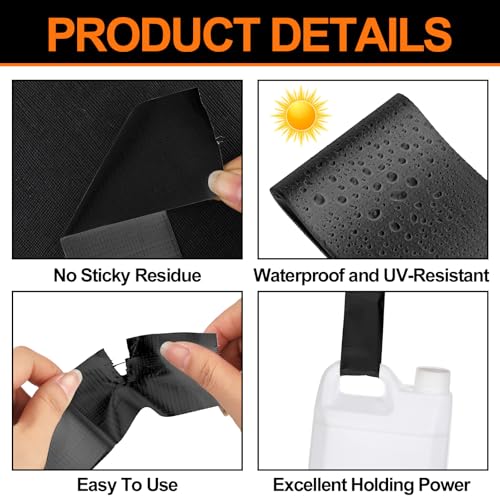 Image of 4 Pack 1.77 in x 10 ft Travel Duct Tape Mini Pocket Size Flat Roll Flexible Heavy Duty Waterproof Tear by Hand for Repair Outdoor Emergency Gear EDC DIY Craft Camping Hiking (Black)
