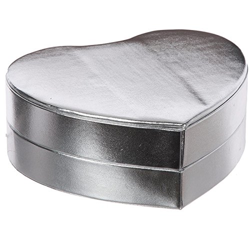 Touslescadeaux Boite à Bijoux Forme Coeur - Deux étages - Nombreux Compartiments Cover