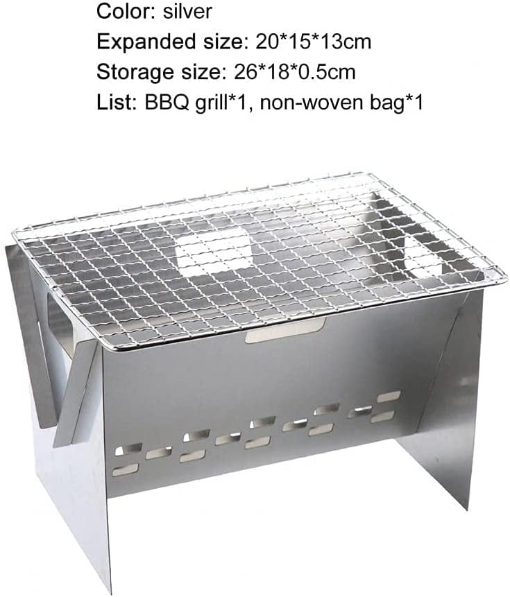 Miniatura 6 de Parrilla de carbón plegable y ligera portátil barbacoa de carbón barbacoa al aire libre Patio camping barbacoa fiesta herramientas de cocina