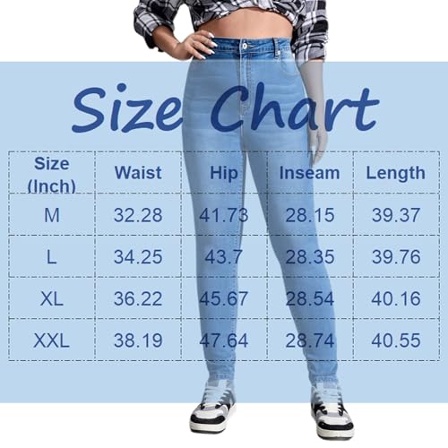 Skinny Jeans for Women High Waist Tummy Control Curvy Colombian Jeans Distressed Stretchy Jean Leggings with Pockets3