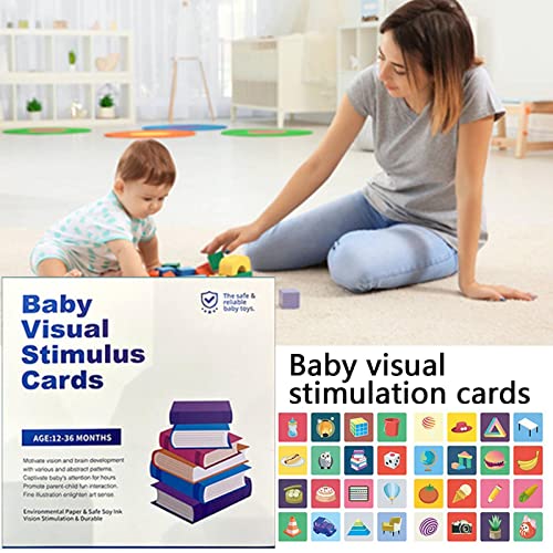Cartões de estimulação visual para bebês | Cartões de bebê de alto contraste para recém-nascido | Ca