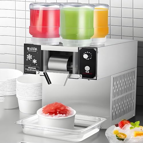 Máquina para hielo copo 4 barriles 1200W 220V miniatura 1