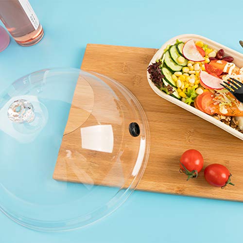 NEXT-SHINE Smoke Infuser Food Dome Cover 12 inch Plastic Lid Work for Plates Glasses Bowls with GM1100, Smoking Gun Specialized Accessory for Meat Cocktail Drinks BBQ - Thumbnail 4