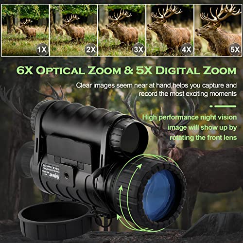 image for Bestguarder Digital Widescreen Night Vision Monocular with WiFi, HD In