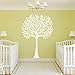 pegatinas de pared Grandi rami di alberi bianchi per la camera dei bambini Baby Bedroom Nursery Kindergarten