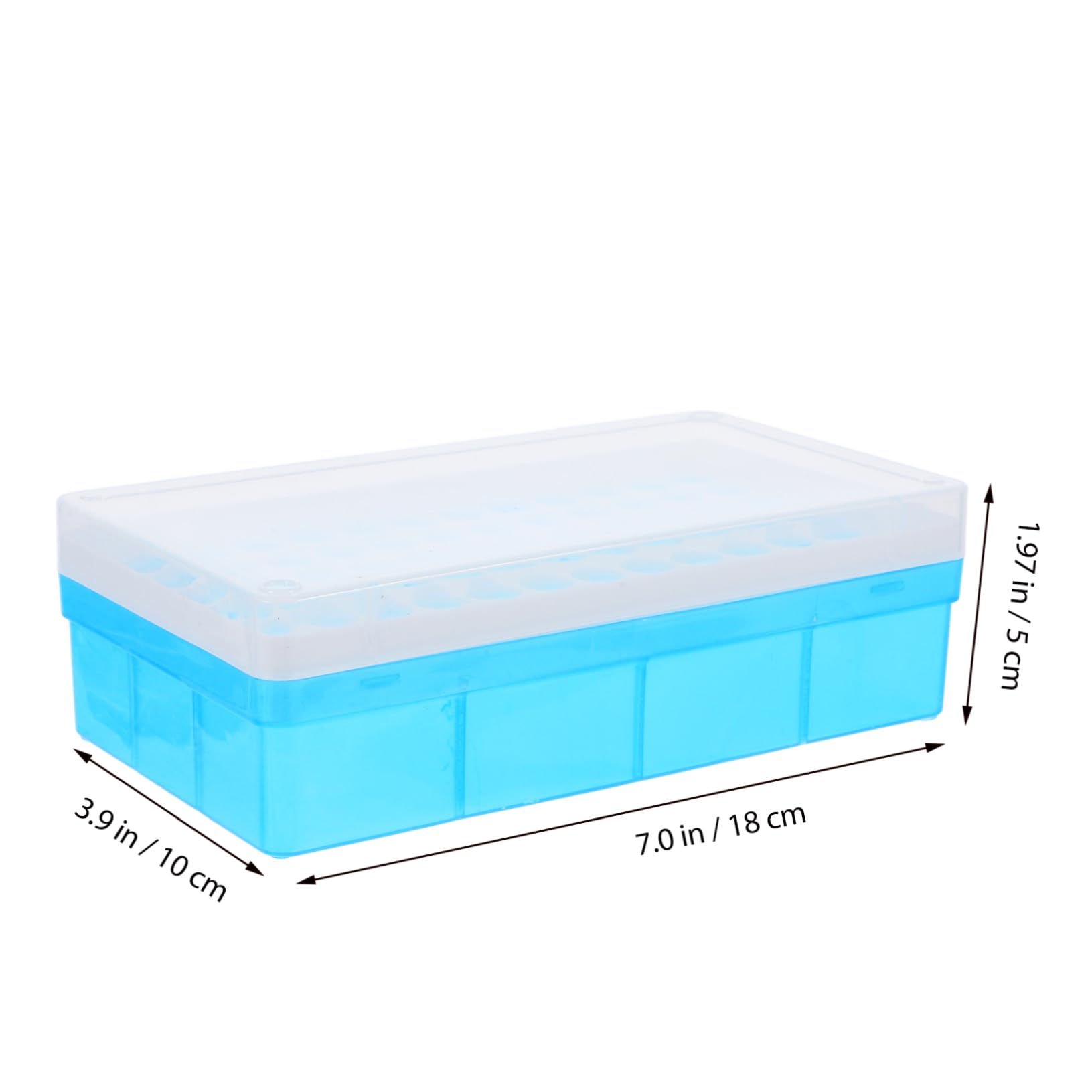 CHILDWEET Sturdy Plastic Rack 72 Hole 1.5ml Test Tube Holder for Laboratory Random