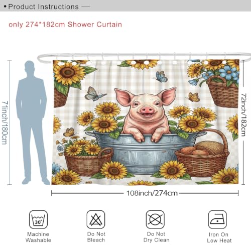 Rideau de douche extra large lavable pour éviter les éclaboussures de bain
