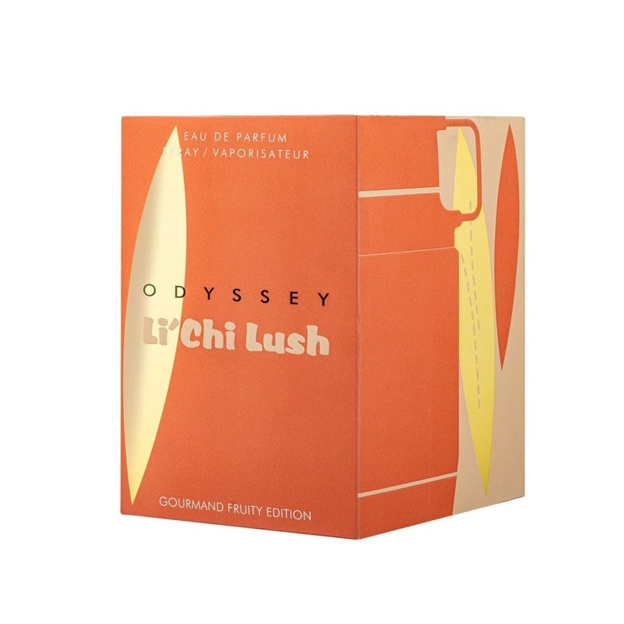 Armaf Odyssey Li'Chi Lush Gourmand Fruity Edition - Fruity, Floral, Gourmand, Sweet - Eau de Parfum Spray Long-Lasting Fragrance for Unisex, 3.4 Ounce / 100 ml