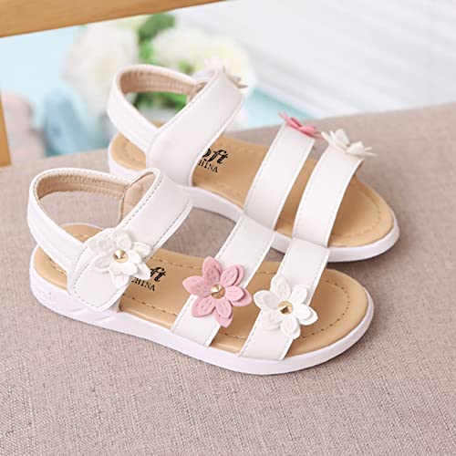 Little Girl's Open Toe Strap Flowers Sandals Toddler Kids Summer Beach Play Shoes Non-Slip Soft Sole Active Sandals3