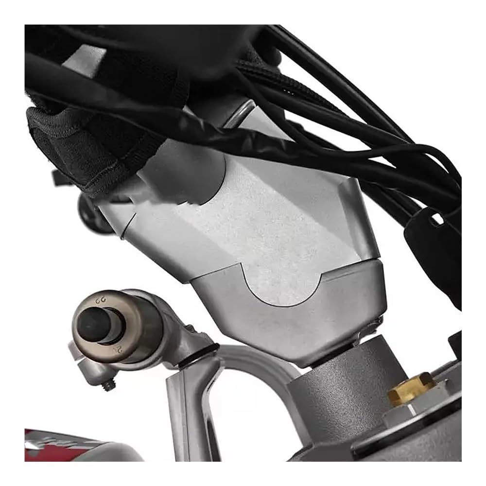 Riser Manubrio Per Ducati Desert X 2022-2023 - Altezza 44mm, Spostamento 24mm, In Alluminio CNC, Nero