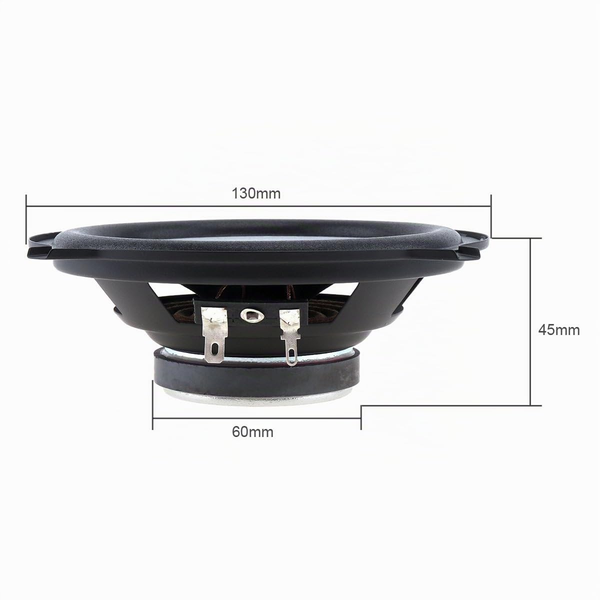 2PCS 13CM Altoparlanti Coassiali, 60W 2 Vie Coassiale Veicolo Porta Auto Audio Musica Stereo Intera Gamma di Frequenza Altoparlanti HIFI