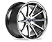 RC10 22x10.5 5x130 40ET Machine Black/Chrome Lip