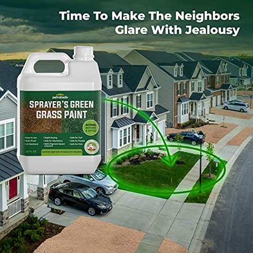 PetraTools Sprayer’s Green Grass Paint Lawn Paint, Lawn Colorant