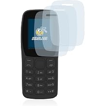 brotect Glass Screen Protector Film Compatible with Nokia 110 2022 3 Pack - Glass-Foil 9H Protection [Scratch Resistant, High Clarity]