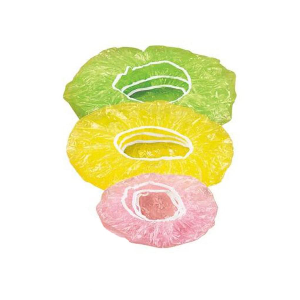 Licsaliwe As Shown Elastic Food Storage Covers, 24Pcs Reusable Stretchable Plastic Wrap Bowl Covers Lid