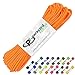 Paracord Planet 100' Hanks Parachute 550 Cord Type III 7 Strand Paracord Top 40 Most Popular Colors (Neon Orange)
