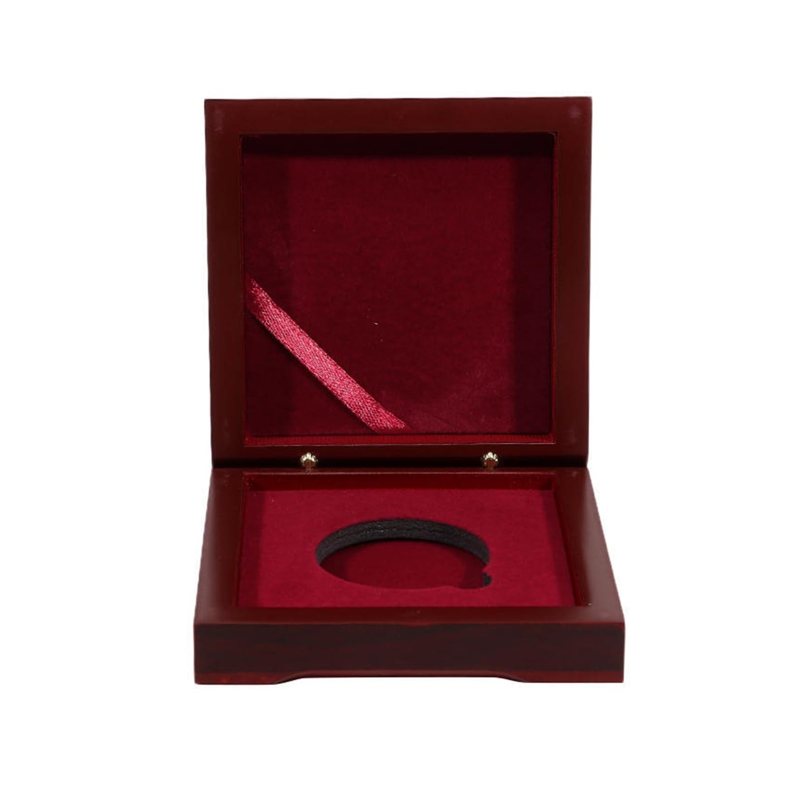 ZythrXLate Wooden Coin Collection Box Wooden Coin Storage Box Display Case Commemorative Protection Holder for Silver Coins Medals Collectors for Coin Collectors