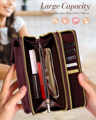 Image of Miss Adola Zipper Cell Phone Purse Crossbody Bag for Women