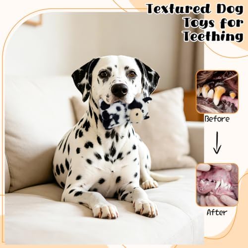 Squeaky Dog Toys, Stuffed Interative Plush Toys for Small Medium Pets - 4