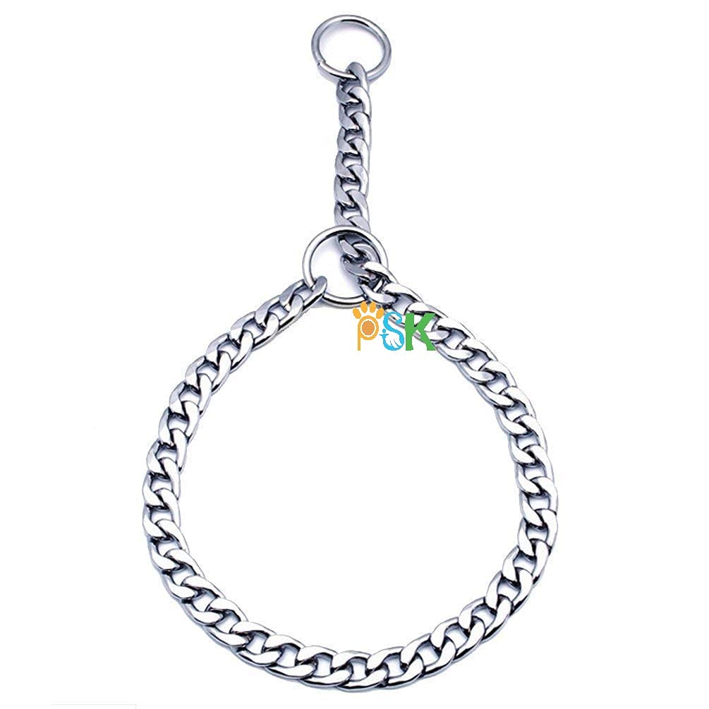 PSK PET MART Diamond Cut Chrome Plated Stainless Steel Choke Chain Dog Training Collar Chain No.8 Size : 30 inch (B091ZFK76Z) Amazon Price History, Amazon Price Tracker