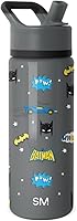 Vista 41 de Simple Modern - Botella de agua para niños de la colección Summit con tapa con pajilla DC Comics Batman 14 onzas, taza de acero inoxidable aislada