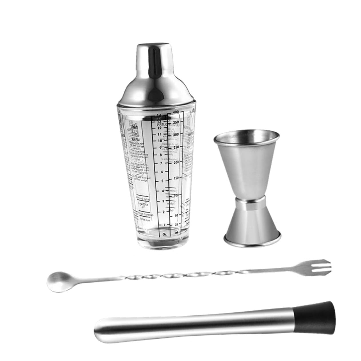 TOYANDONA Strumenti per Mixologist in Acciaio Inox Shaker per Cocktail Attrezzatura da Bar per Cocktail