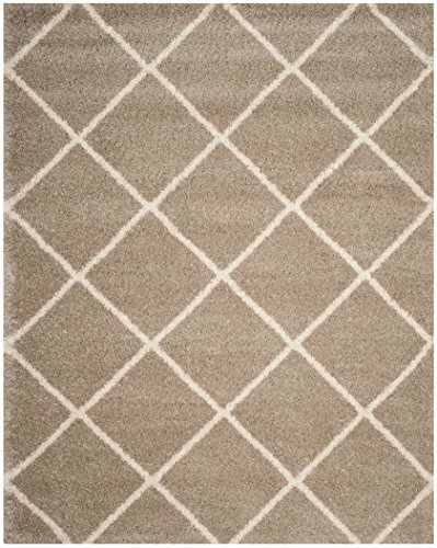 Tapete decorativo rectangular 8x10 beige e ivory miniatura 3