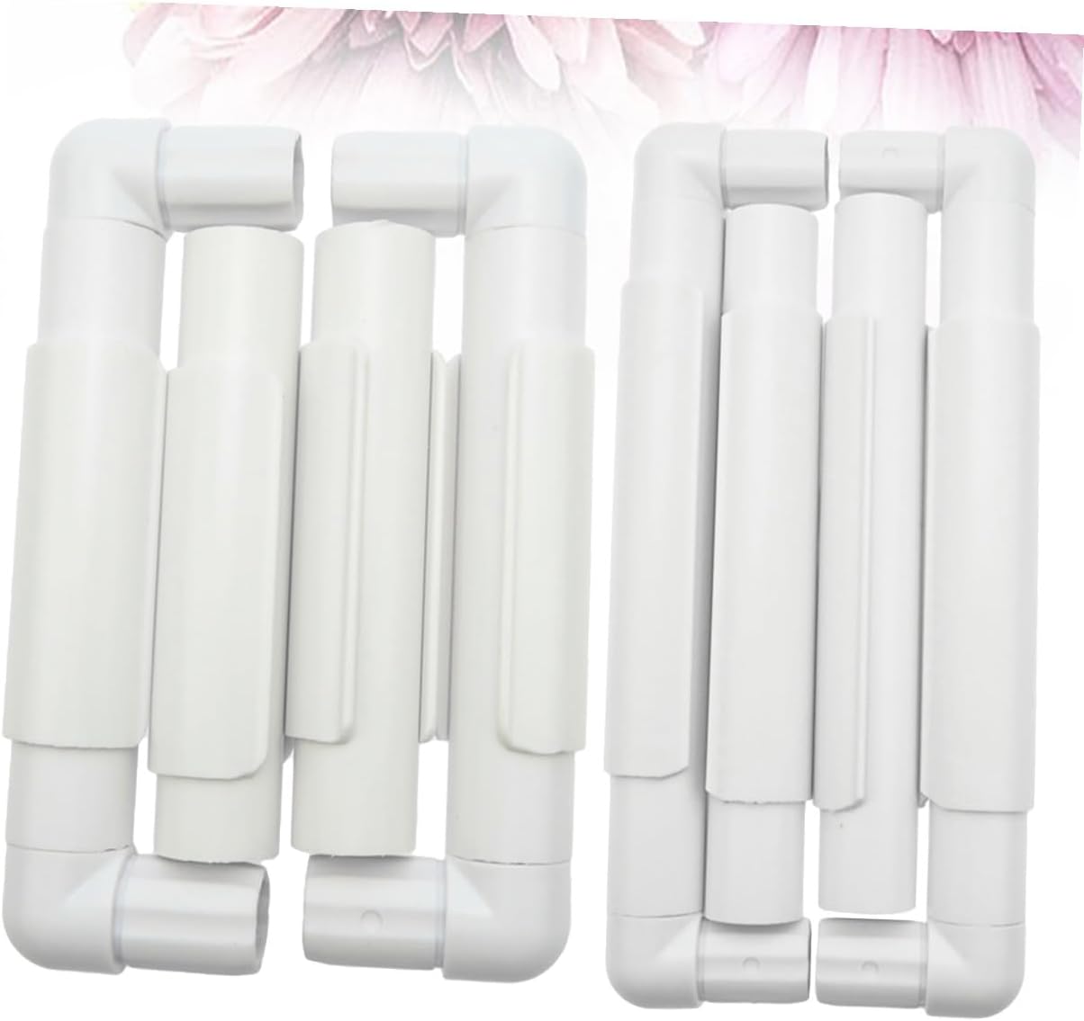 2 Sets Clip Embroidery Frame White for Cross Stitch