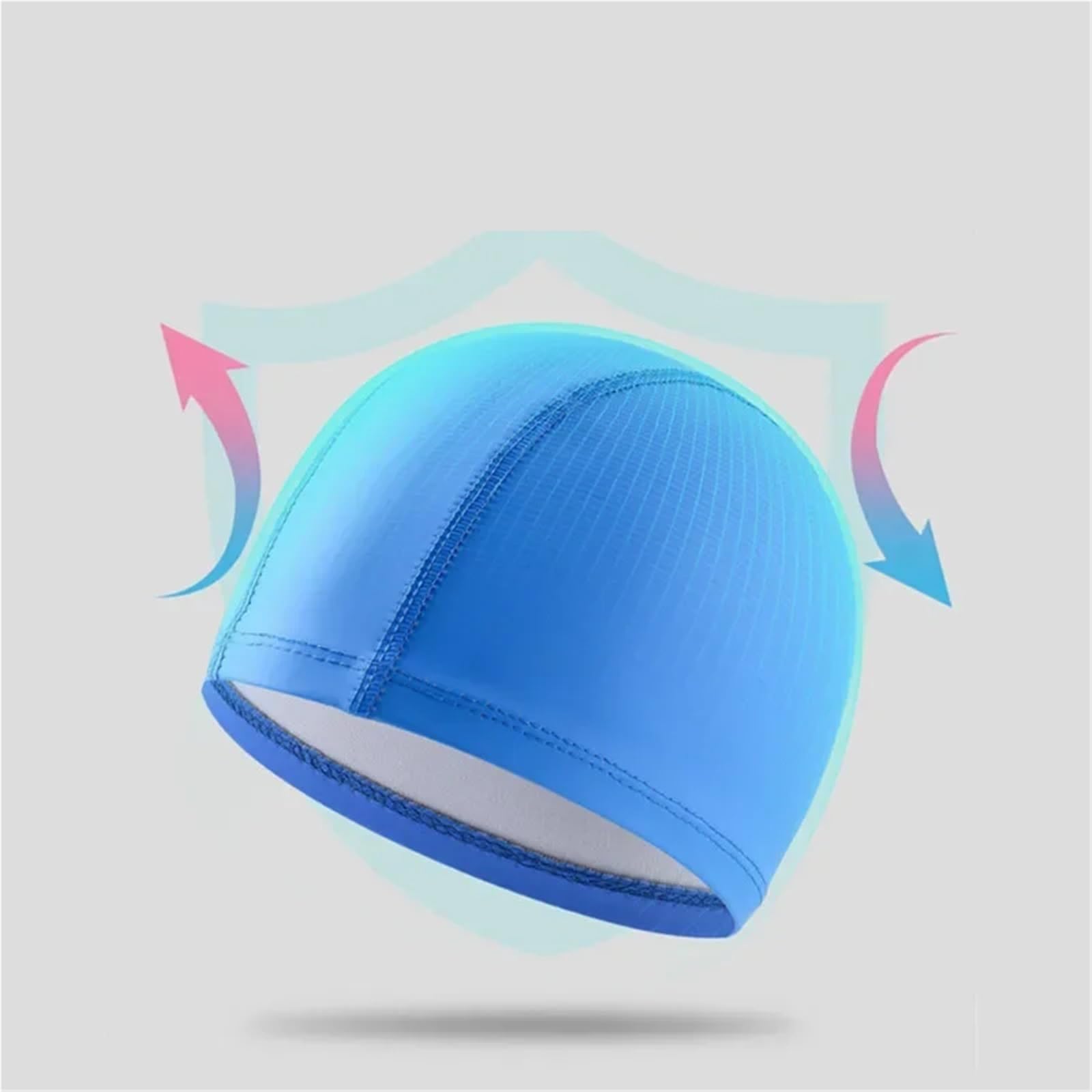 Gorro de natación Impermeable, Gorro Piscina Color sólido, elástico, Protege Las Orejas, Pelo Largo, Buceo, 2 uds para Uso En Piscinas