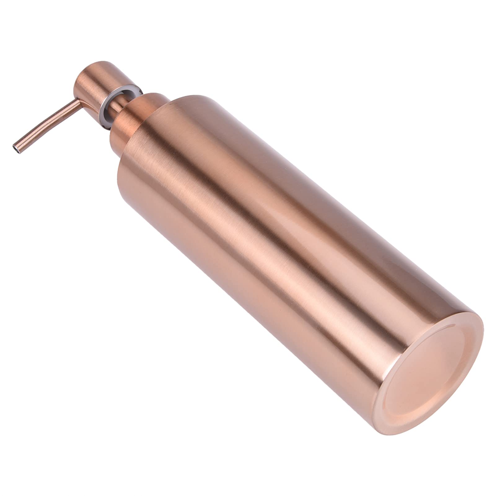 Dispensador Sapone Oro Porta Sapone Rosa Cobre Diamante Corte Jabón Bomba Acero Inoxidable Cocina Baño Encimera 350ML