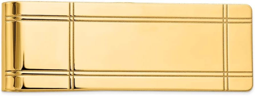 Men's 14k Yellow Gold Money Clip Fine Jewelry For Men Gifts For Him