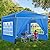 COBIZI 10x10 Pop Up Canopy with 4 Removable Sidewalls, Canopy Tent for Parties Waterproof Wedding Event Shelter, Instant Outdoor Gazebos with Church Window,Carry Bag,4 Stakes,Ropes & Sandbags, Blue