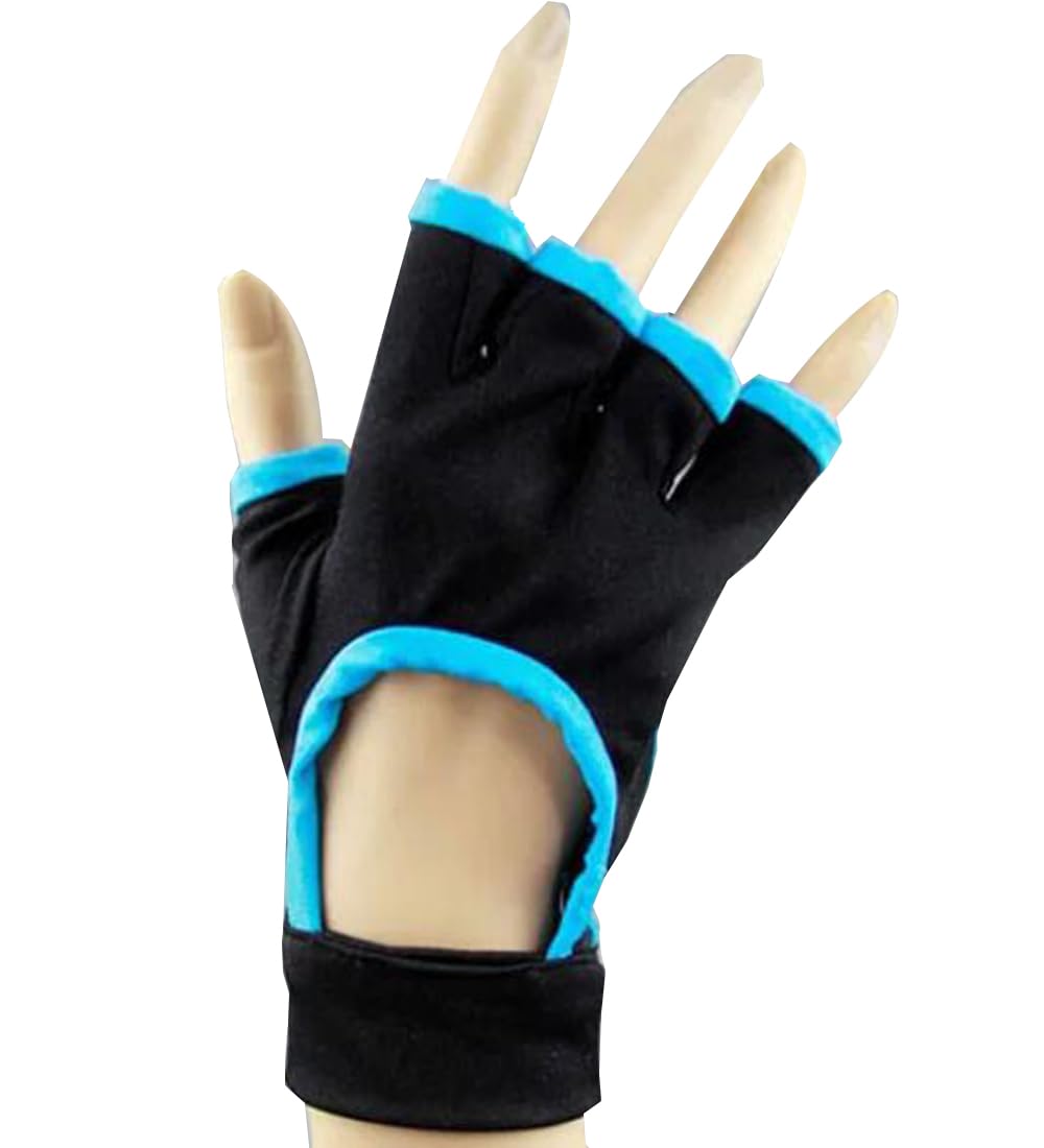 Poetic Walk Anime Costume Seragaki Aoba 1PCS Glove Cosplay Halloween Christmas Outfit (Black, Large)