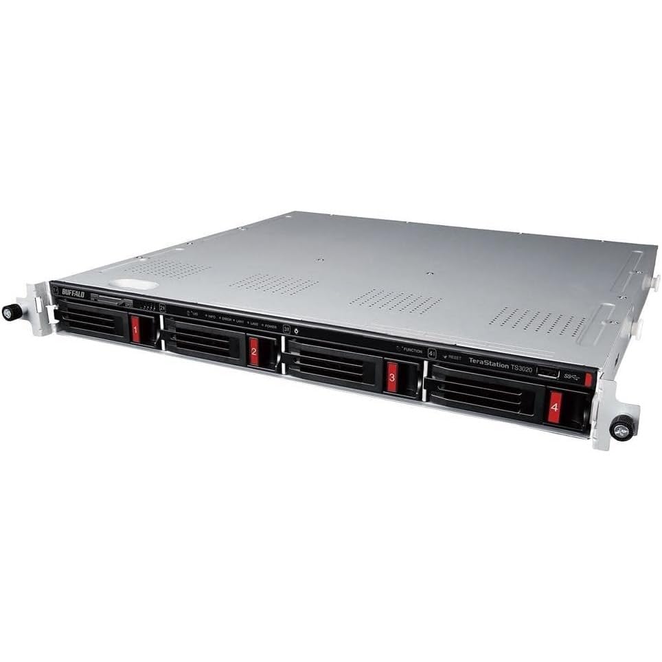 Image of BUFFALO TeraStation 3420RN 4-Bay SMB 48TB (4x12TB) Rackmount NAS w /Hard Drives Included Network Attached Storage